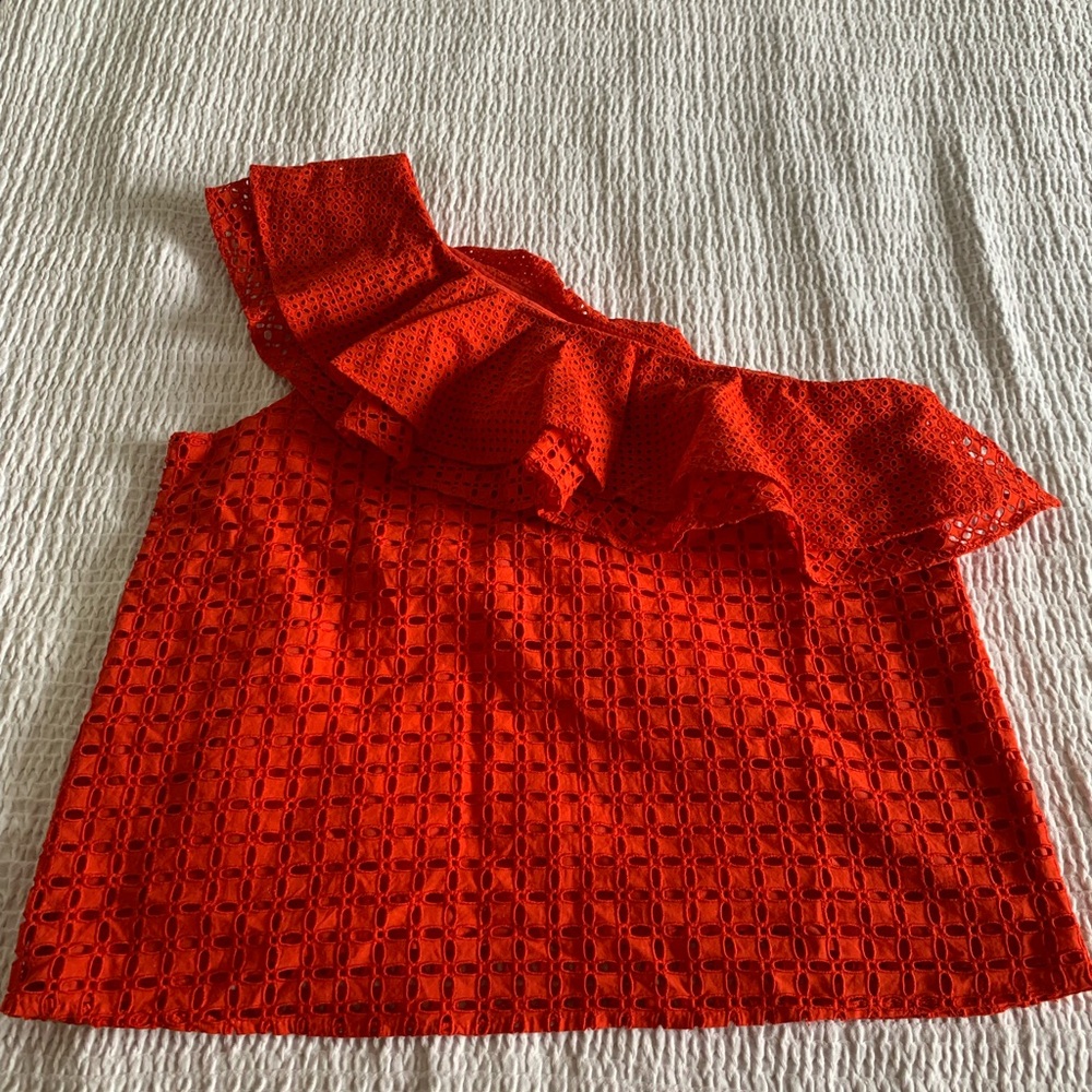 J. Crew one shoulder top